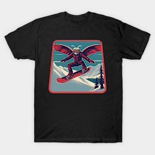 Mothman snowboarding T-Shirt